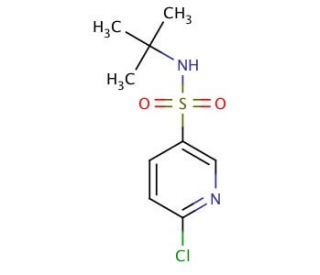 N-(tert-butyl)-6-chloropyridine-3-sulfonamide - chemical structure image