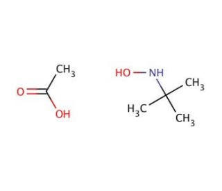 N-(tert-Butyl)hydroxylamine acetate (CAS 253605-31-1) - chemical structure image