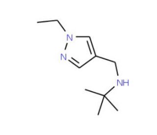 N-(tert-Butyl)-N-[(1-ethyl-1H-pyrazol-4-yl)methyl]amine - chemical structure image