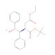 N-(tert-Butyloxycarbonyl)-N-[(1S,2R)-2-hydroxy-1,2-diphenylethyl]-glycine Ethyl Ester (CAS 112741-70-5) - chemical structure