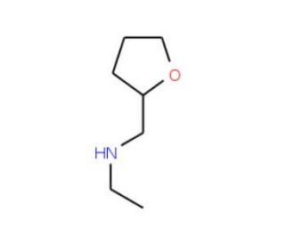 N-(Tetrahydro-2-furanylmethyl)-1-ethanamine (CAS 7179-86-4) - chemical structure image