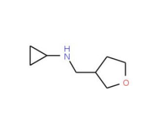 N-(tetrahydrofuran-3-ylmethyl)cyclopropanamine - chemical structure image