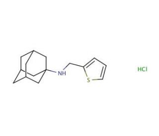 N-(thien-2-ylmethyl)adamantan-1-amine hydrochloride - chemical structure image