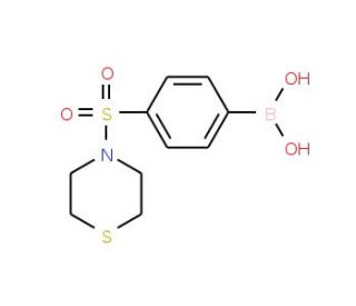 N-Thiomorpholin-4-yl 4-boronobenzenesulphonamide (CAS 871329-69-0) - chemical structure image