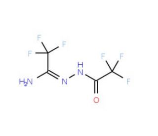 N-Trifluoroacetyl-N&prime;-(trifluoroacetimidoyl)hydrazine (CAS 758-84-9) - chemical structure image