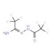N-Trifluoroacetyl-N′-(trifluoroacetimidoyl)hydrazine (CAS 758-84-9) - chemical structure image