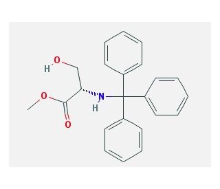 N-Trityl-L-serine methyl ester (CAS 4465-44-5) - chemical structure image