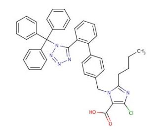 N-Trityl Losartan Carboxylic Acid (CAS 947331-10-4) - chemical structure image