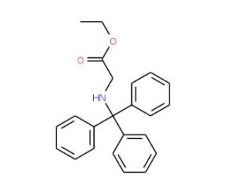 N-Tritylglycine ethyl ester (CAS 18514-46-0) - chemical structure image