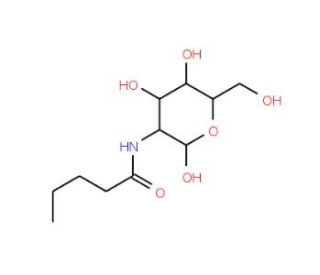 N-Valeryl-D-glucosamine (CAS 63223-57-4) - chemical structure image