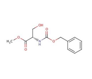 N-Z-L-serine methyl ester (CAS 1676-81-9) - chemical structure image