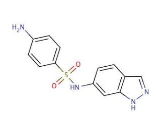 N1-(6-Indazolyl)sulfanilamide (CAS 13744-68-8) - chemical structure image
