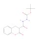 N1-Boc 2-(2-Oxochroman)-3-carbohydrazide (CAS 908230-99-9) - chemical structure image