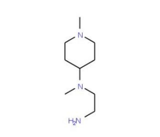 N*1*-Methyl-N*1*-(1-methyl-piperidin-4-yl)-ethane-1,2-diamine - chemical structure image
