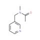 N1-Methyl-N1-(pyrid-3ylmethyl)acetamide (CAS 69966-50-3) - chemical structure image