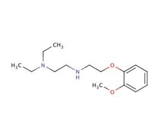 N1,N1-diethyl-N2-[2-(2-methoxyphenoxy)ethyl]-1,2-ethanediamine - chemical structure image