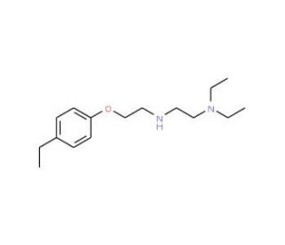 N1,N1-diethyl-N2-[2-(4-ethylphenoxy)ethyl]-1,2-ethanediamine - chemical structure image