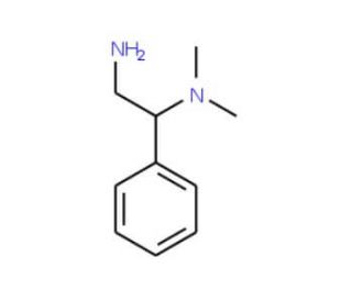 N1,N1-Dimethyl-1-phenyl-1,2-ethanediamine (CAS 6342-21-8) - chemical structure image