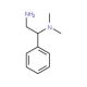 N1,N1-Dimethyl-1-phenyl-1,2-ethanediamine (CAS 6342-21-8) - chemical structure image