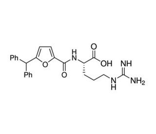 N2-[[5-(Diphenylmethyl)-2-furanyl]carbonyl]-L-Arginine (CAS 945254-73-9) - chemical structure image