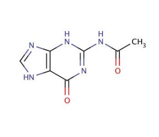 N<sup>2</sup>-Acetylguanine (CAS 19962-37-9) - chemical structure image