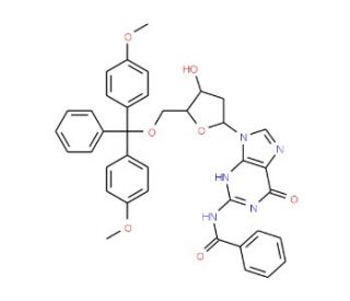 N2-Benzoyl-2&prime;-deoxy-5&prime;-O-DMT-guanosine (CAS 109464-23-5) - chemical structure image