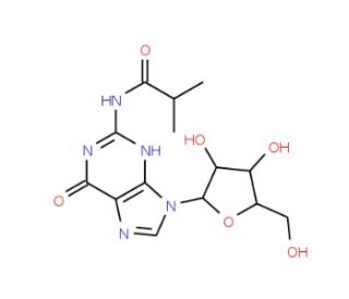N2-Isobutyrylguanosine (CAS 64350-24-9) - chemical structure image