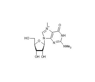 N2,N2,7-Trimethylguanosine (CAS 40027-70-1) - chemical structure image