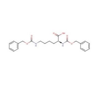 N2,N6-Bis(benzyloxycarbonyl)-L-lysine (CAS 405-39-0) - chemical structure image