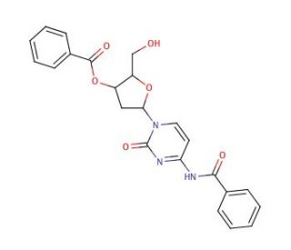 N4,3&prime;-O-Dibenzoyl-2&prime;-deoxycytidine (CAS 51549-49-6) - chemical structure image