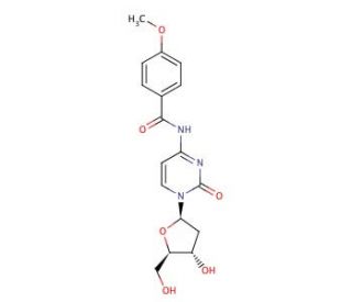 N4-Anisoyl-2&prime;-deoxycytidine (CAS 48212-99-3) - chemical structure image