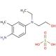 N4-Ethyl-N4-(2-hydroxyethyl)-2-methyl-1,4-phenylenediamine sulfate salt (CAS 25646-77-9) - chemical structure image