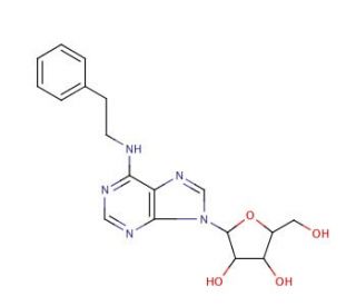 N6-(2-Phenylethyl)adenosine (CAS 20125-39-7) - chemical structure image