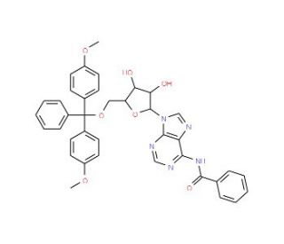 N6-Benzoyl-5&prime;-O-DMT-adenosine (CAS 81246-82-4) - chemical structure image