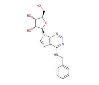 N6-Benzyl Adenosine (CAS 4294-16-0) - chemical structure image