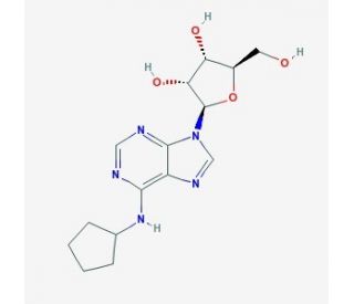 N<sup>6</sup>-Cyclopentyladenosine (CAS 41552-82-3) - chemical structure image
