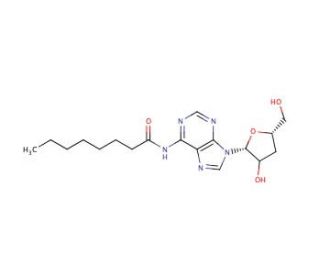 N6-Octanoyl Cordycepin (CAS 77378-05-3) - chemical structure image