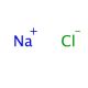 NaCl Solution, 1M (CAS 7647-14-5 (solid)) - chemical structure image