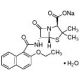 Nafcillin sodium salt monohydrate (CAS 7177-50-6) - chemical structure image