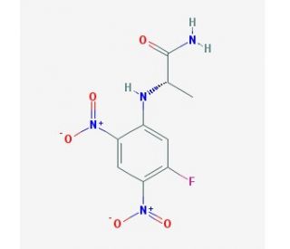 N&alpha;-(2,4-Dinitro-5-fluorophenyl)-L-alaninamide (CAS 95713-52-3) - chemical structure image
