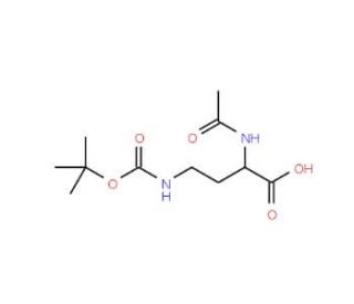 Nalpha-Ac-Ngamma-Boc-L-2,4-diaminobutyric acid (CAS 201351-32-8) - chemical structure image