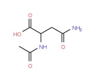 Nalpha-Acetyl-D-asparagine (CAS 26117-27-1) - chemical structure image