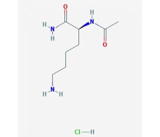 Nalpha-Acetyl-L-lysine amide hydrochloride (CAS 104584-11-4) - chemical structure image