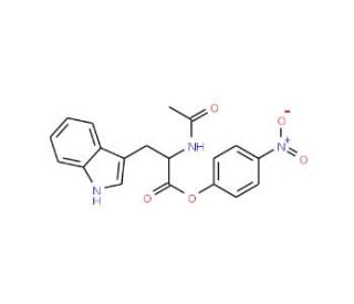 Nalpha-Acetyl-L-tryptophan 4-nitrophenyl ester (CAS 14009-92-8) - chemical structure image