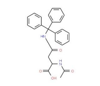 Nalpha-Acetyl-Ngamma-trityl-L-asparagine (CAS 163277-78-9) - chemical structure image