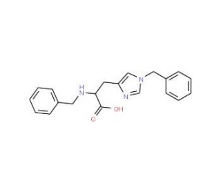 Nalpha-Benzyl-Nim-benzyl-L-histidine (CAS 57101-60-7) - chemical structure image