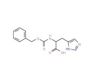 N(&alpha;)-Benzyloxycarbonyl-D-histidine (CAS 67424-93-5) - chemical structure image