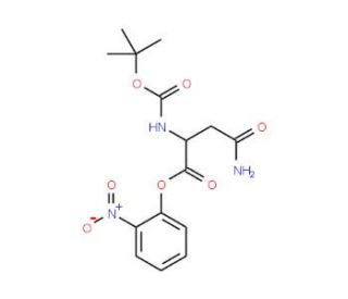 Nalpha-Boc-L-asparagine 2-nitrophenyl ester (CAS 38605-58-2) - chemical structure image