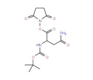 Nalpha-Boc-L-asparagine N-hydroxysuccinimide ester (CAS 42002-18-6) - chemical structure image