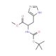Nalpha-Boc-L-histidine methyl ester (CAS 2488-14-4) - chemical structure image
